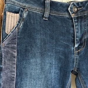 Free People/flared corduroy panel boho hippie jean
